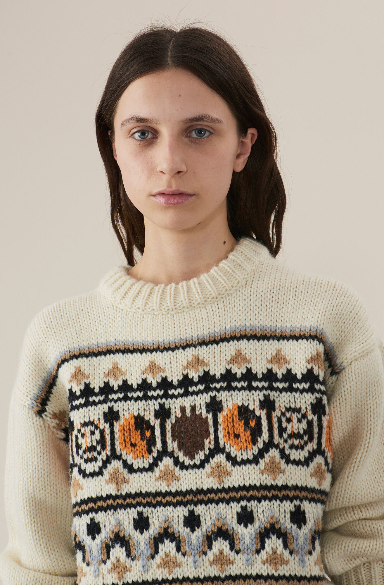 Hand Knit Wool Pullover Hand Knit Wool Pullover