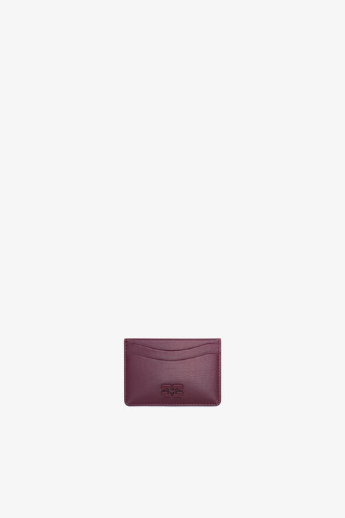 Bou Card Holder in Burgundy, Burgundy