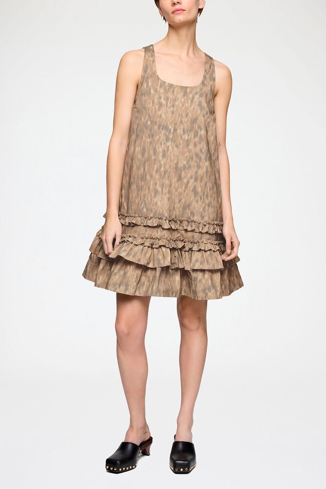 Dress in Printed Cotton, Burro