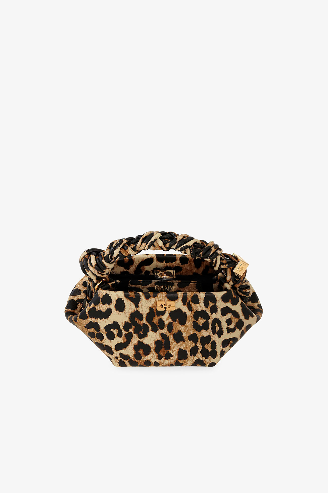 Sac GANNI Bou mini imprimé léopard, Polyester, in colour Leopard - 3 - GANNI