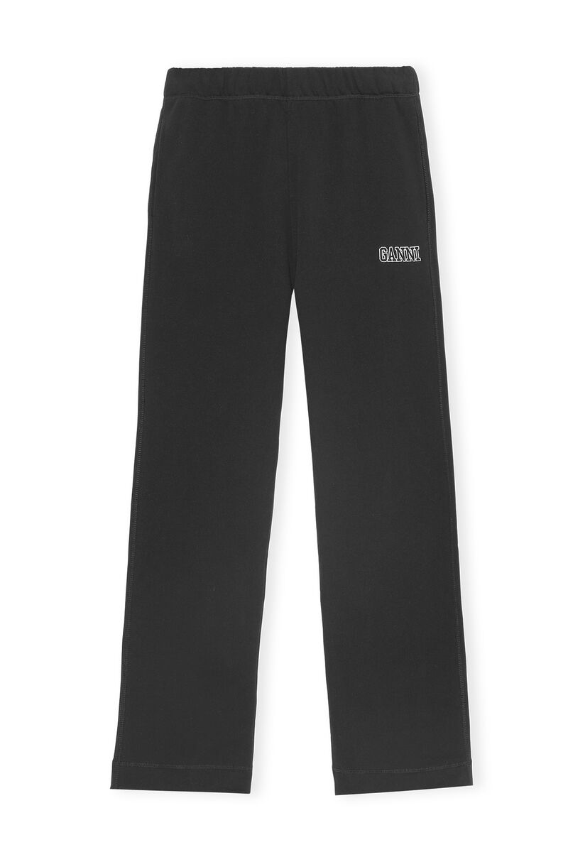 Software Isoli Loose Fit Pants, Organic Cotton, in colour Black - 1 - GANNI