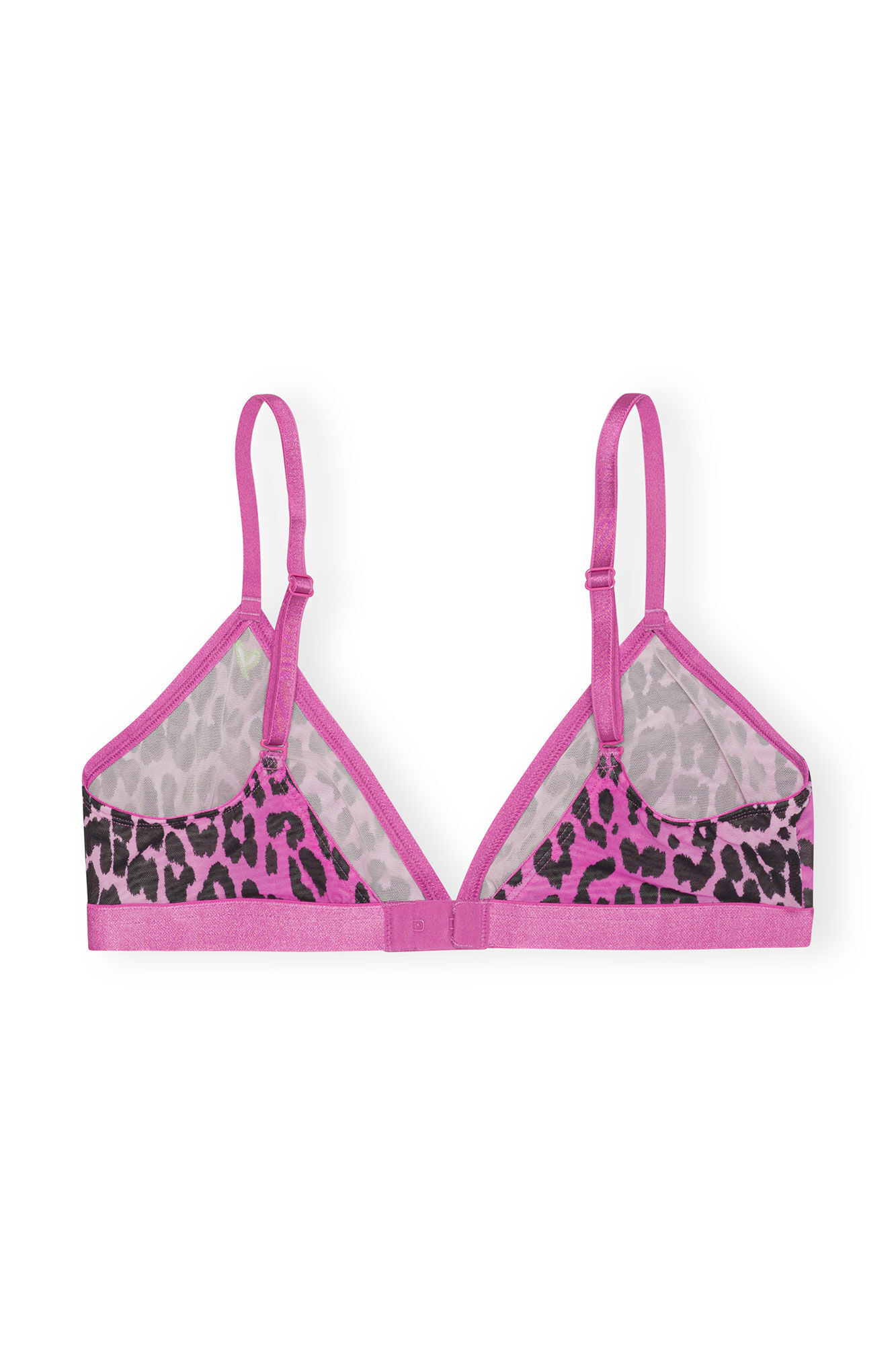 GANNI x Parade Silky Mesh Bralette, Elastane, in colour Pink Tulle - 2 - GANNI