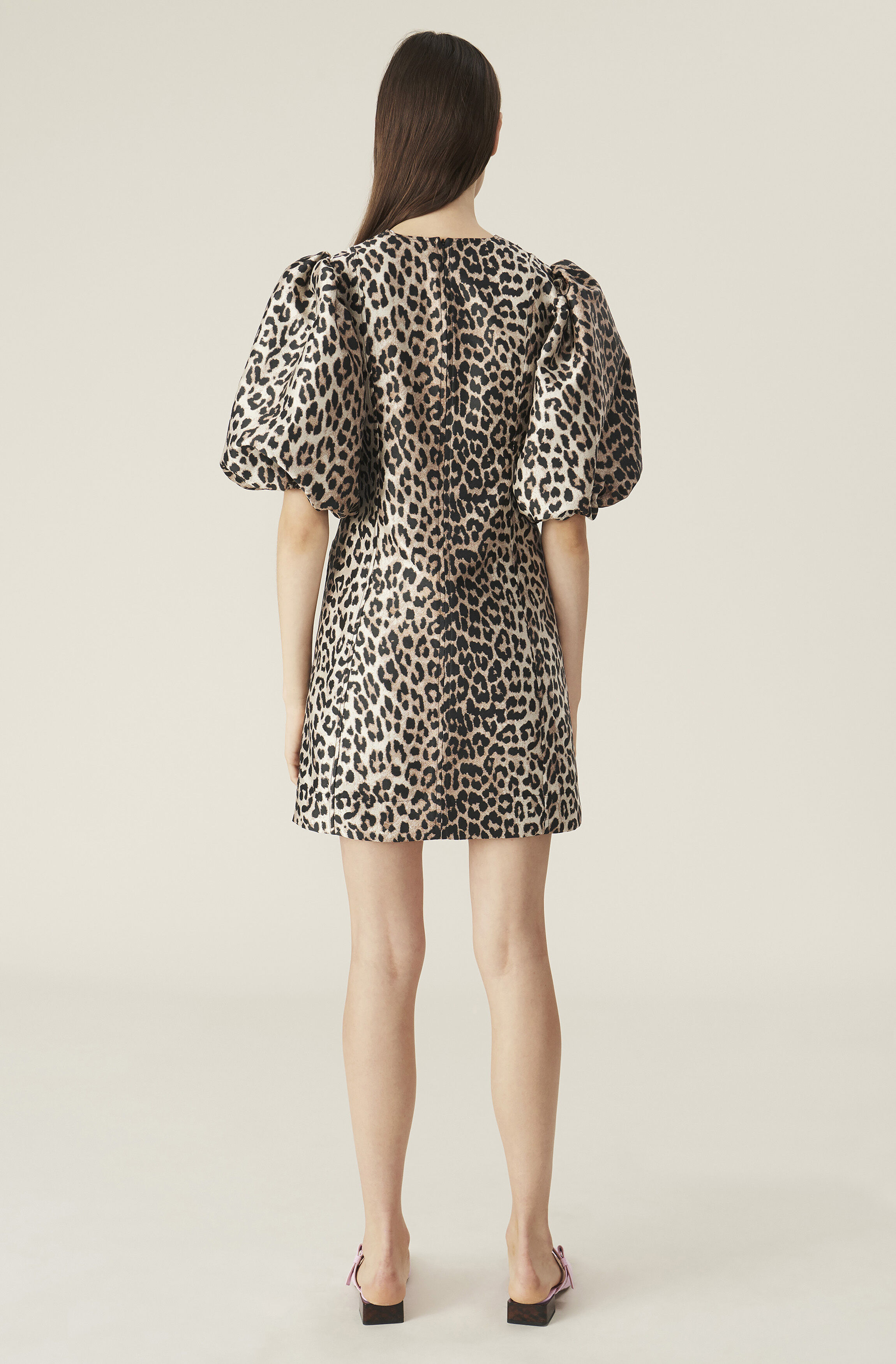 jacquard mini dress
