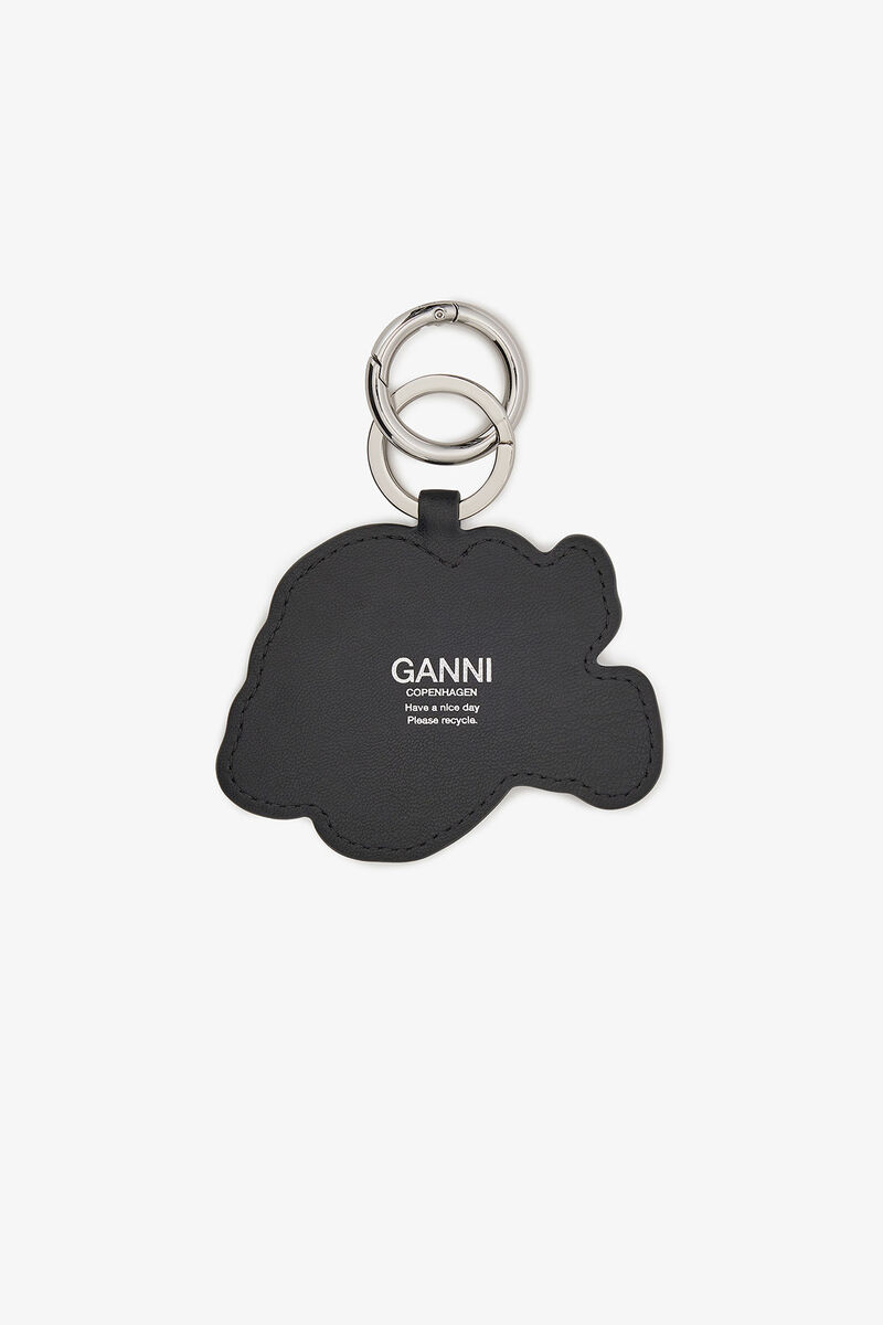 Blue Puppy Keyring, Polyester, in colour Baby Blue - 2 - GANNI
