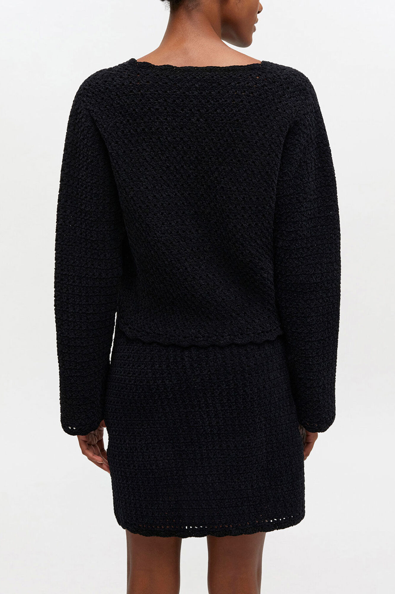 Black Crochet Cardigan | GANNI US