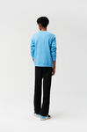 Pullover Sweatshirt, Cotton, in colour Azure Blue - 3 - GANNI
