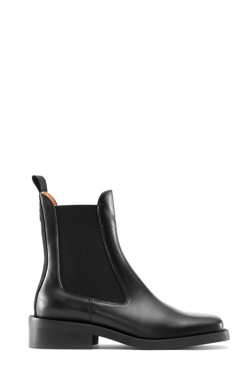 ganni square toe boots