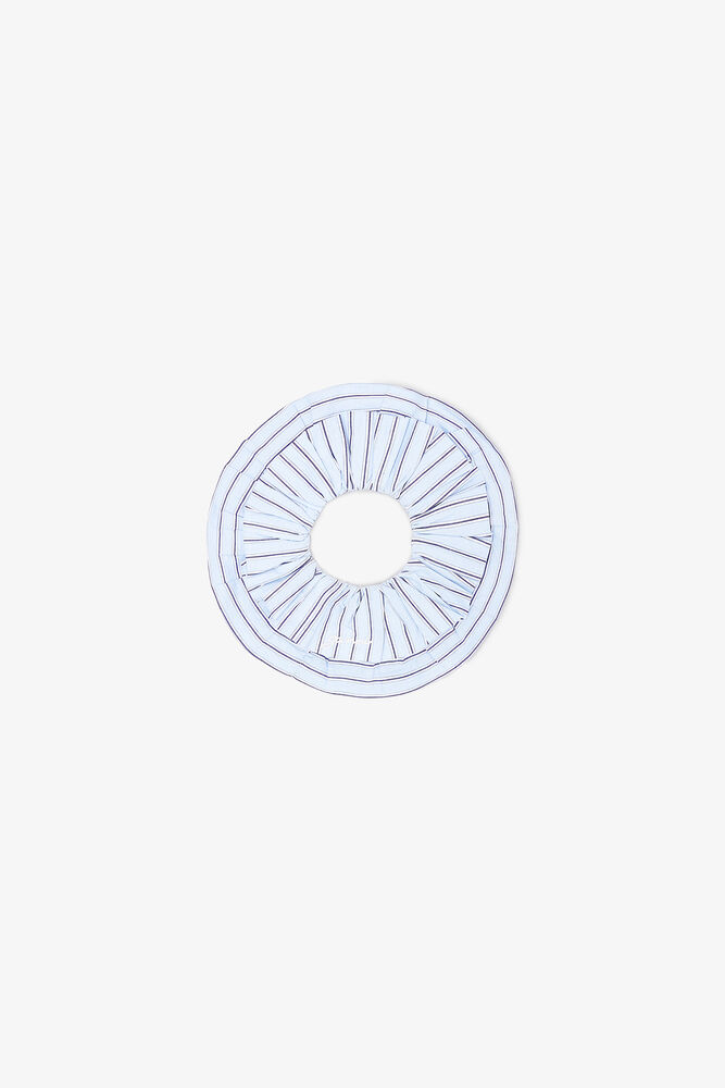 Blue Stripe Scrunchie, Lavender Lustre