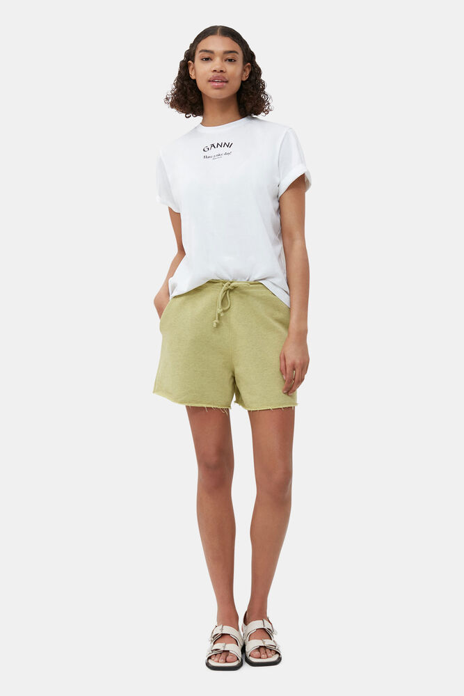 Green Isoli shorts med dragsko, Leek Green