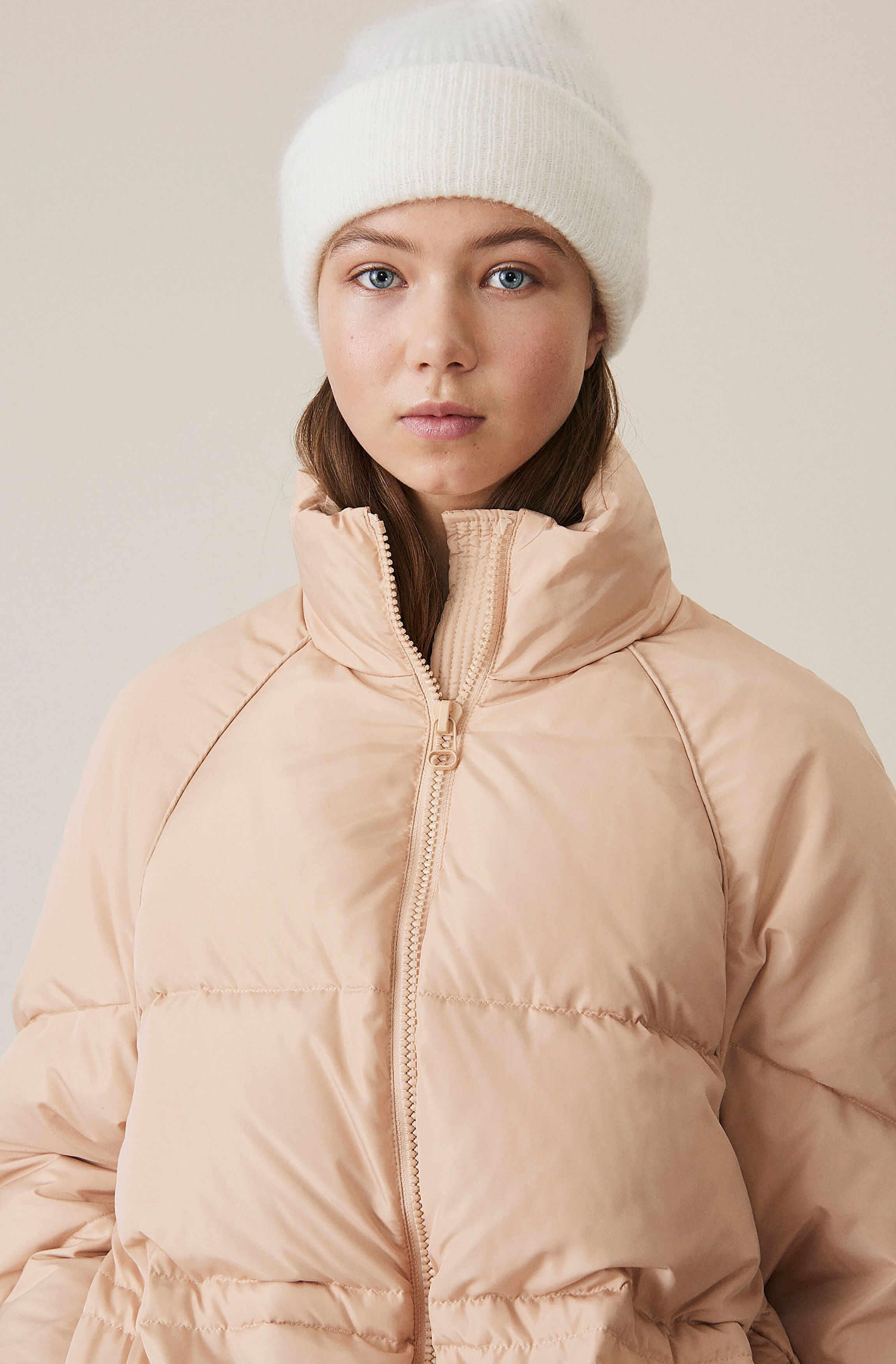 Ganni Tech Down Jacket In Pink | ModeSens