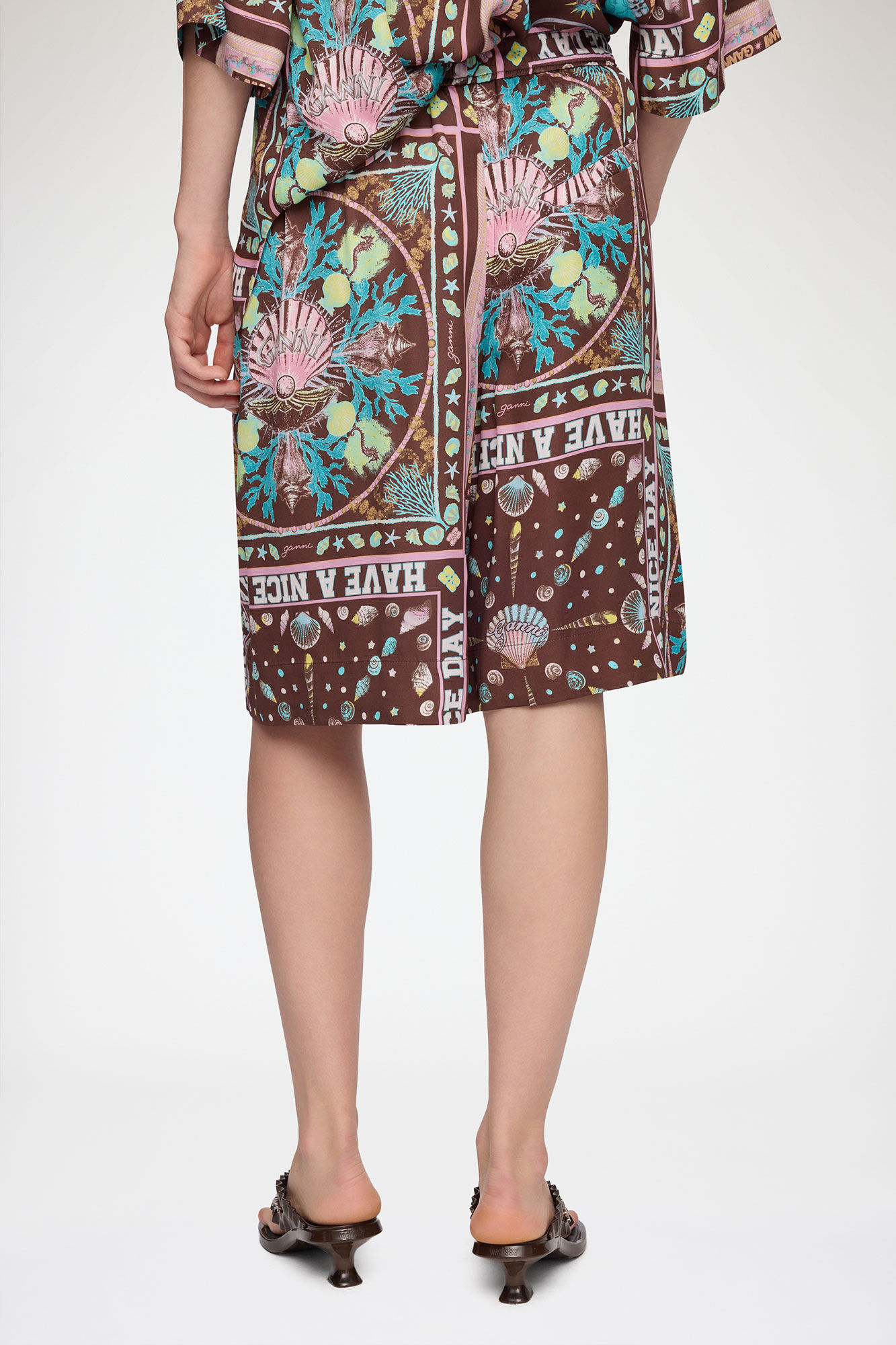 Shorts in Printed Twill | GANNI BE