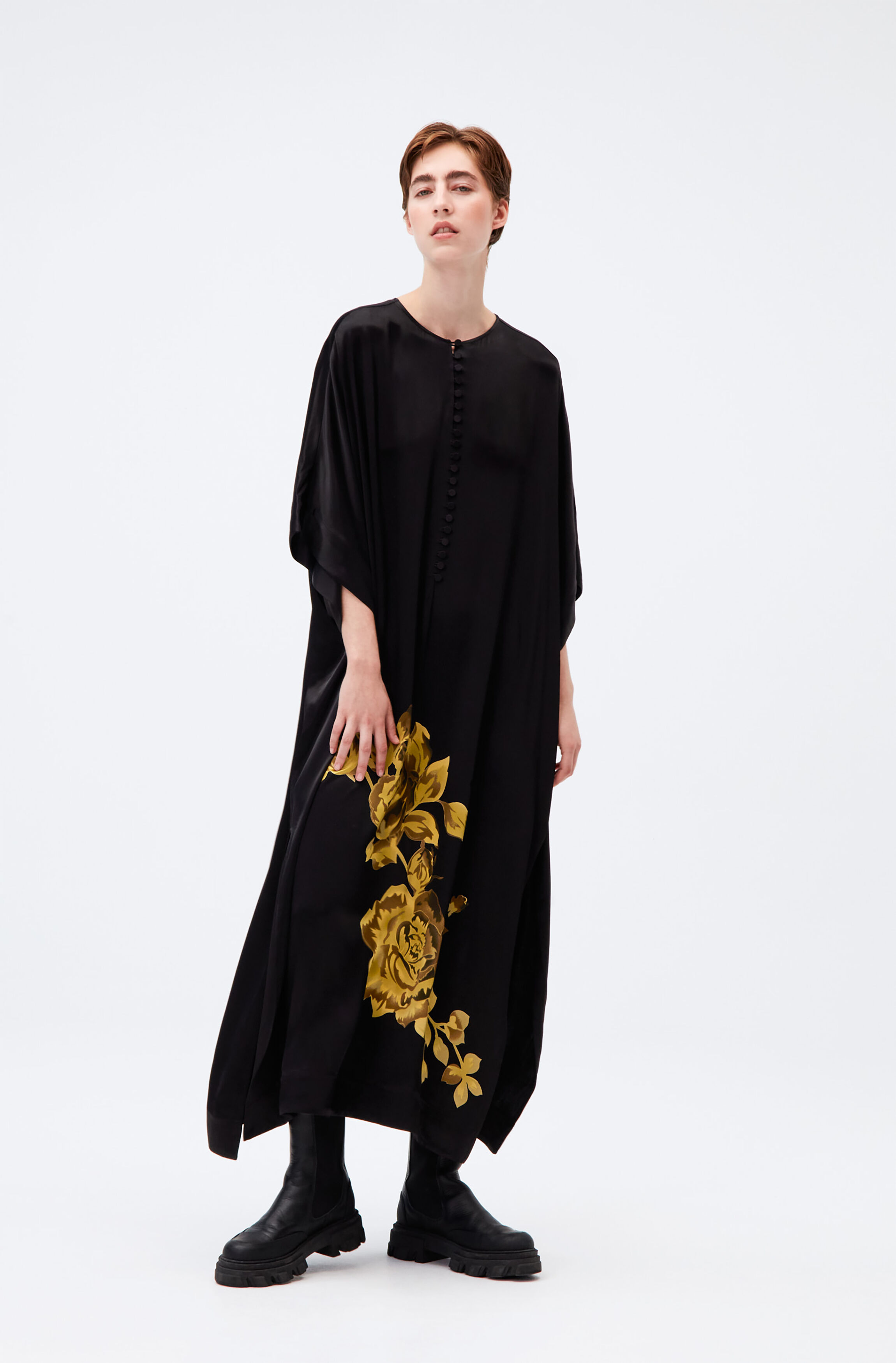 satin kaftan