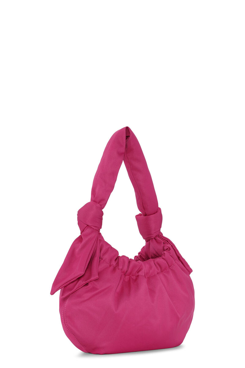 Small Occasion Hobo Bag, Polyester, in colour Love Potion - 2 - GANNI