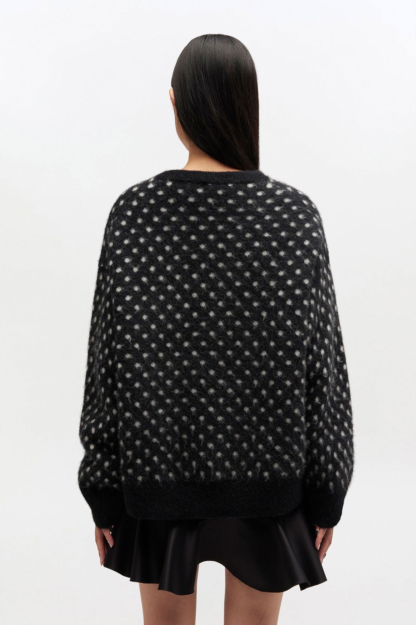 Polka Brushed Sweater | GANNI US