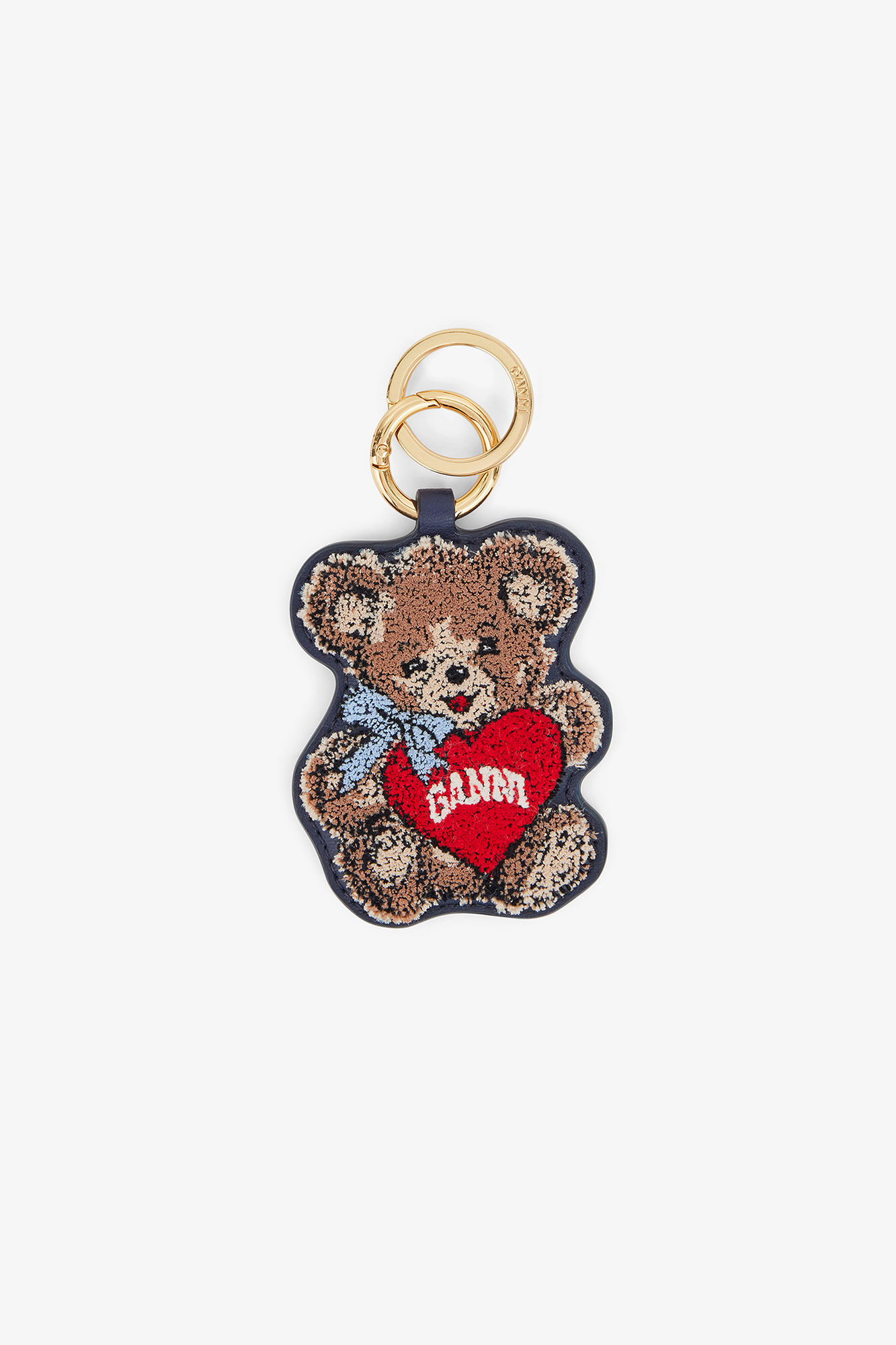Black Iris Joy Bear Keyring | GANNI US