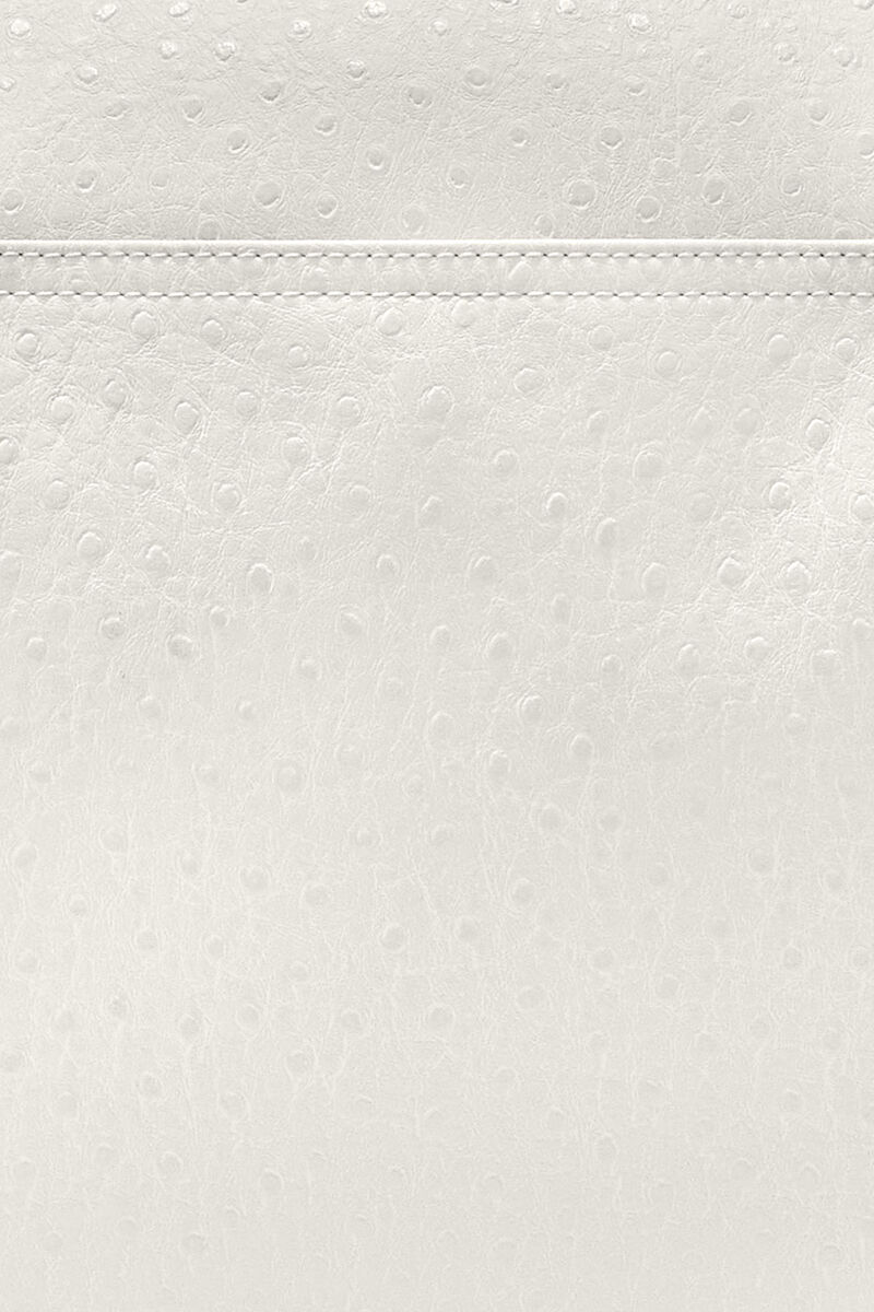 Posy Bag in White Ostrich, Recycled Polyester, in colour Egret - 4 - GANNI