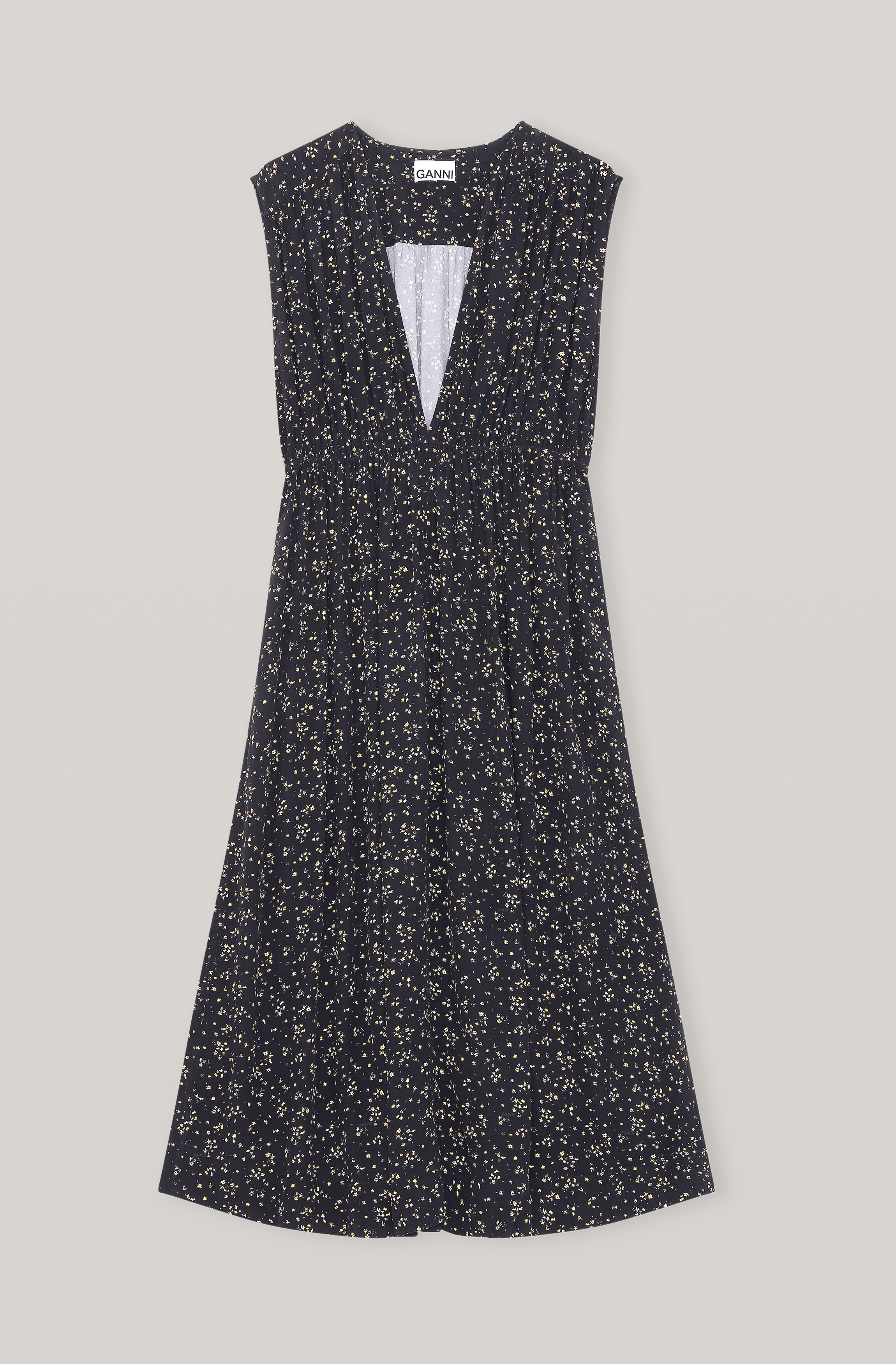 Ganni sleeveless dress clearance