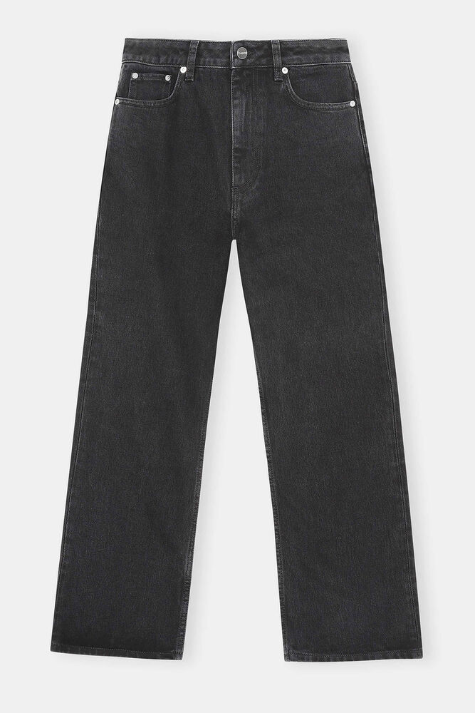 Betzy Cropped Jeans, Washed Black/Black