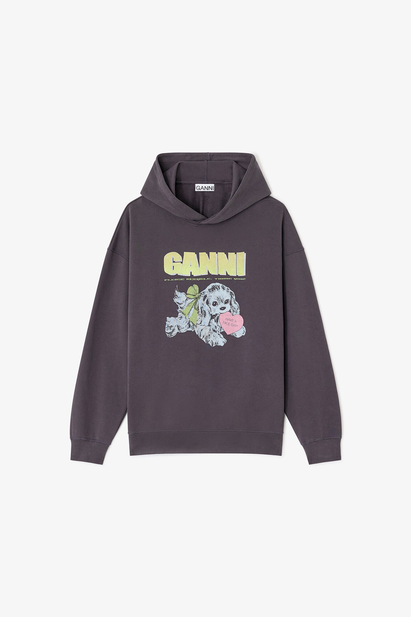 ganni スウェット GANNI ロゴ スウェットシャツ | グレー | FARFETCH JP