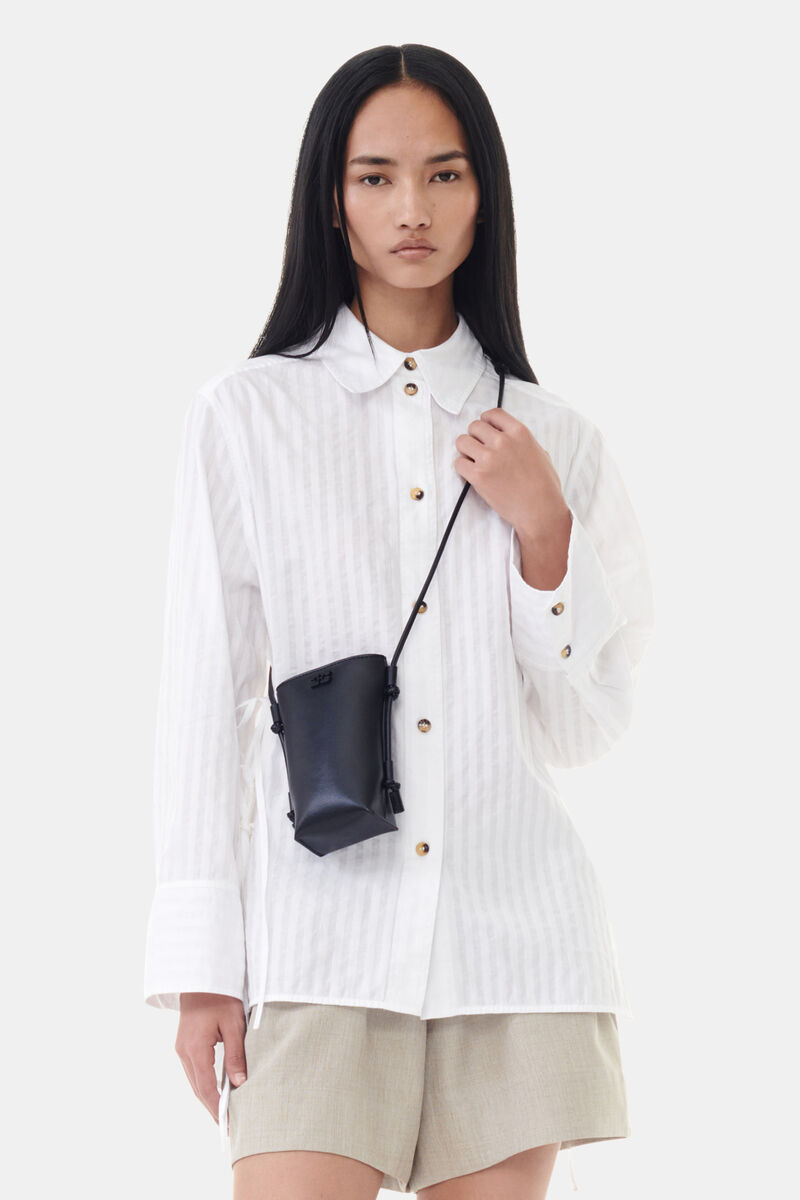 Black GANNI Bou Crossbody väska, Polyester, in colour Black - 1 - GANNI