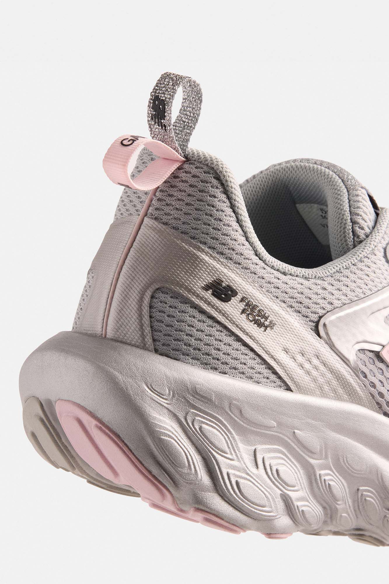 GANNI x New Balance Silver and Pink FFT Trainers, Recycled Polyester, in colour Silver Pink - 3 - GANNI