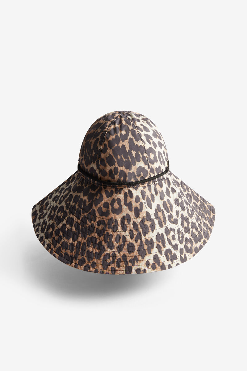 Wasserfester Bucket Hat, Recycled Polyester, in colour Almond Milk - 3 - GANNI