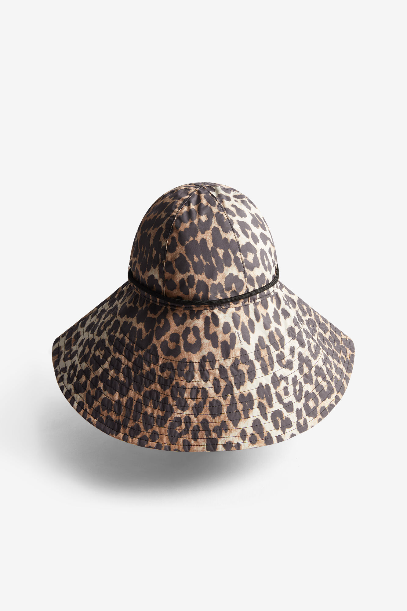 Wasserfester Bucket Hat, Recycled Polyester, in colour Almond Milk - 3 - GANNI