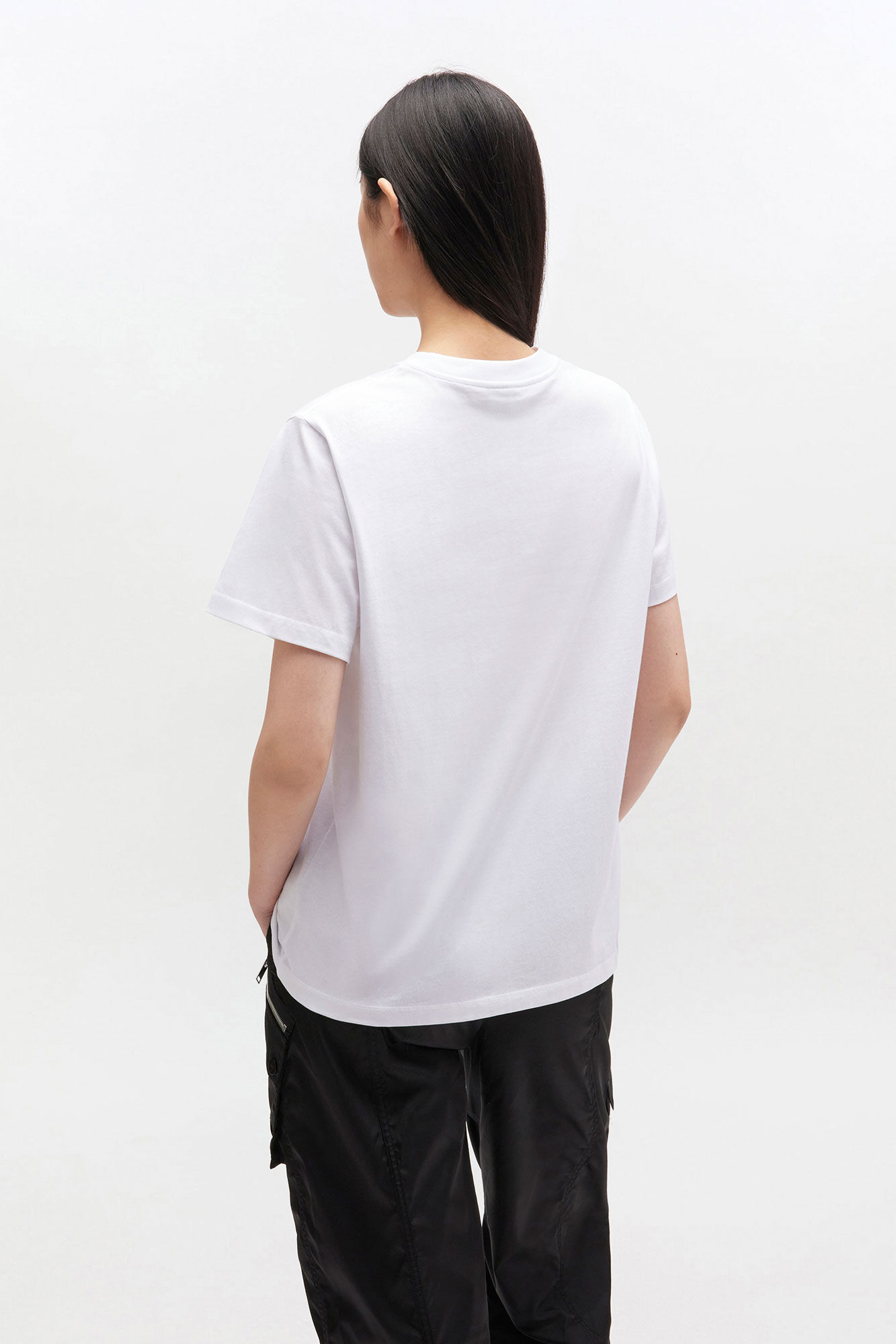 White Kitty T-shirt, Cotton, in colour Bright White - 3 - GANNI