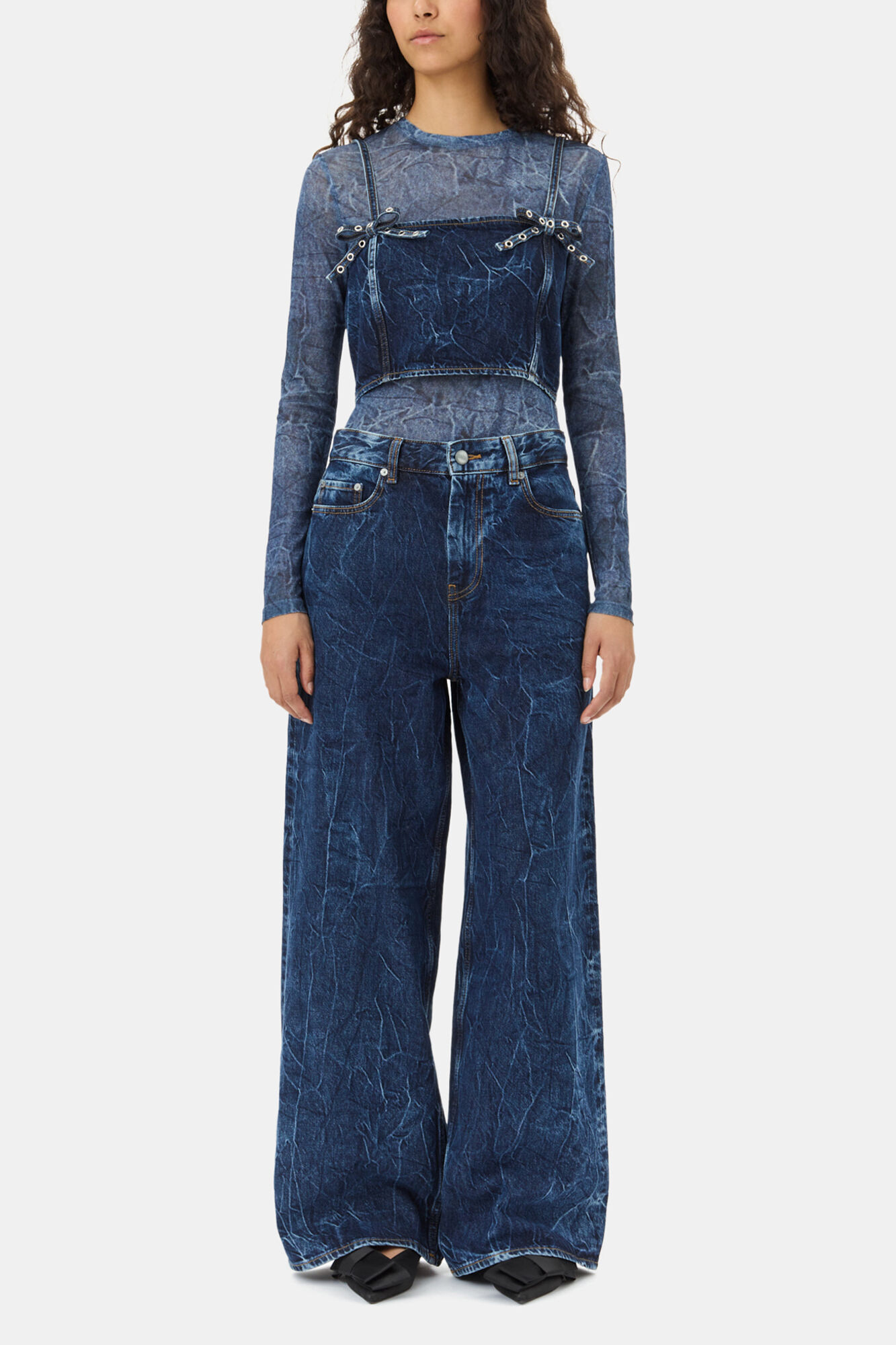 Dark Blue Marri Jeans | GANNI US Dark Blue Marri Jeans | GANNI US