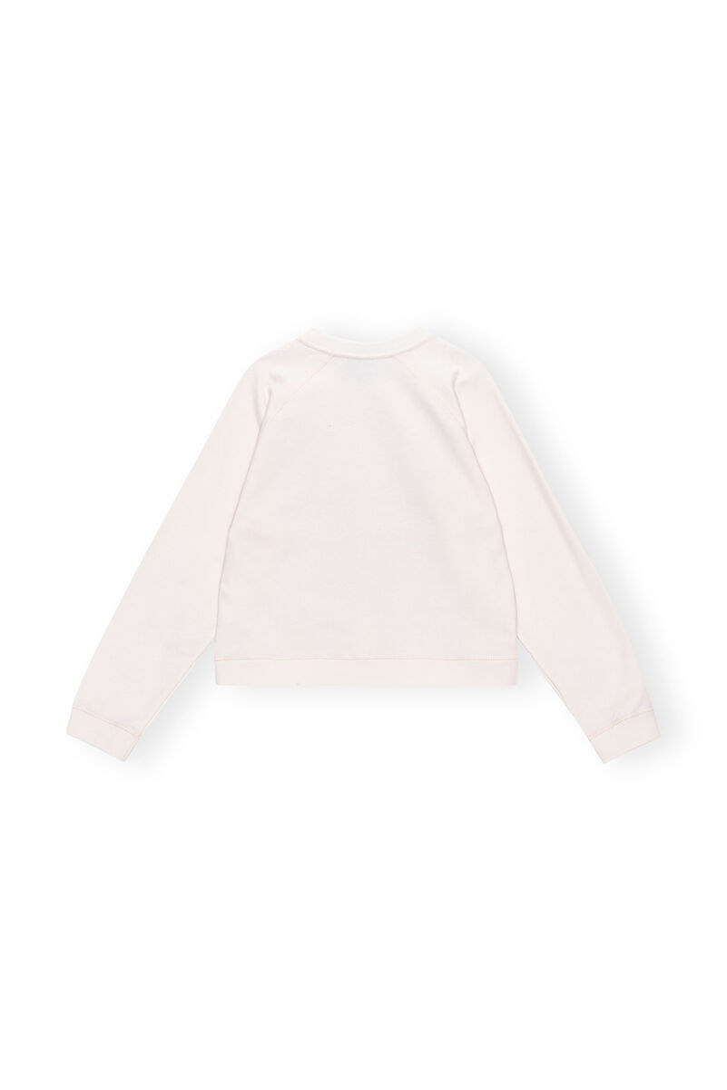 Isoli Raglan Strawberry Sweatshirt, Cotton, in colour Vanilla Ice - 2 - GANNI