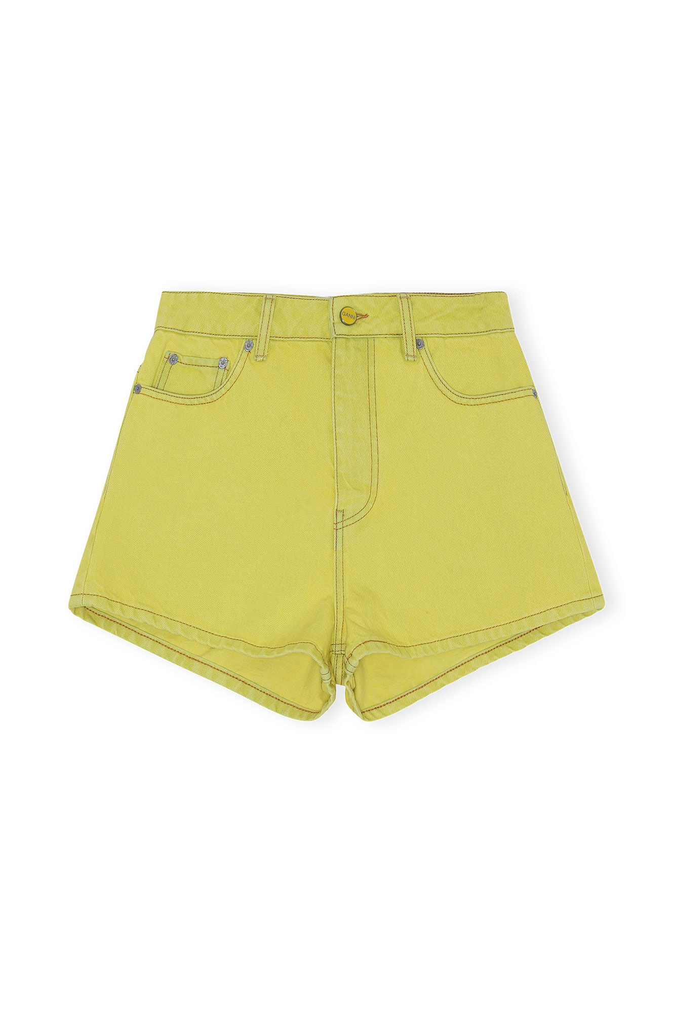 Blazing Yellow Denim Hotpant Shorts 