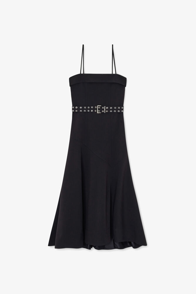 Kjole i svart twill, Black