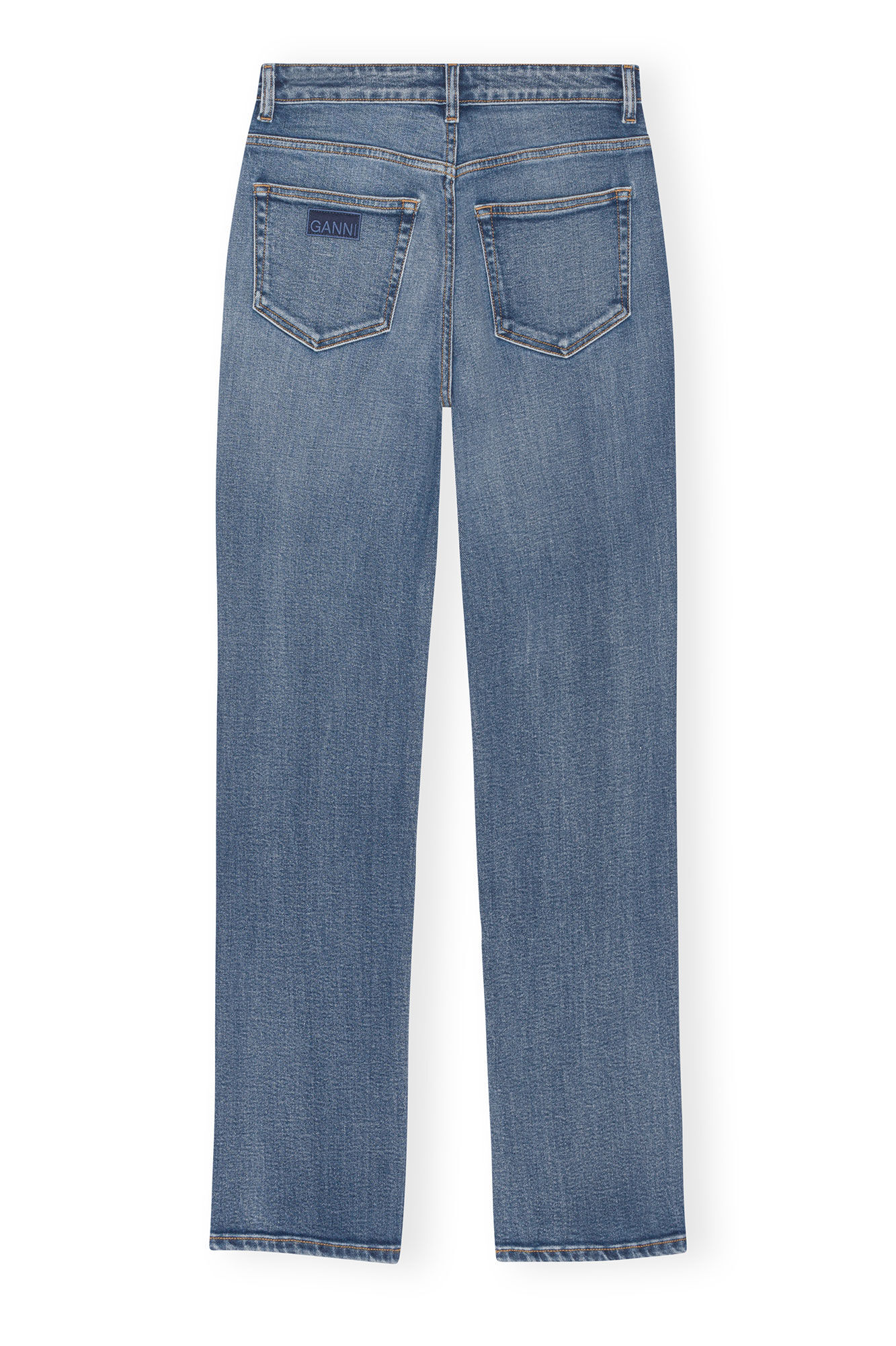 Mid Blue Vintage Pohli Jeans, Cotton, in colour Mid Blue Vintage - 2 - GANNI