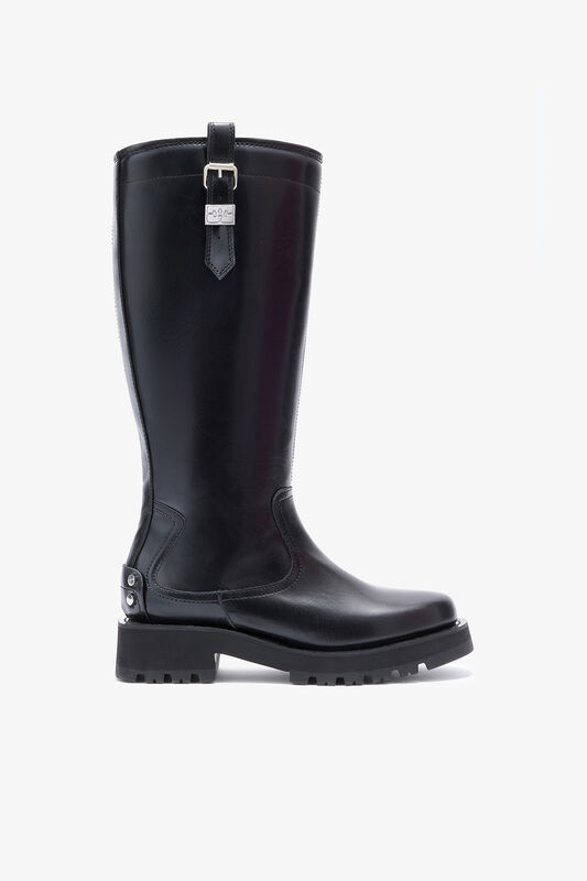 High Boots In Black Oleatex