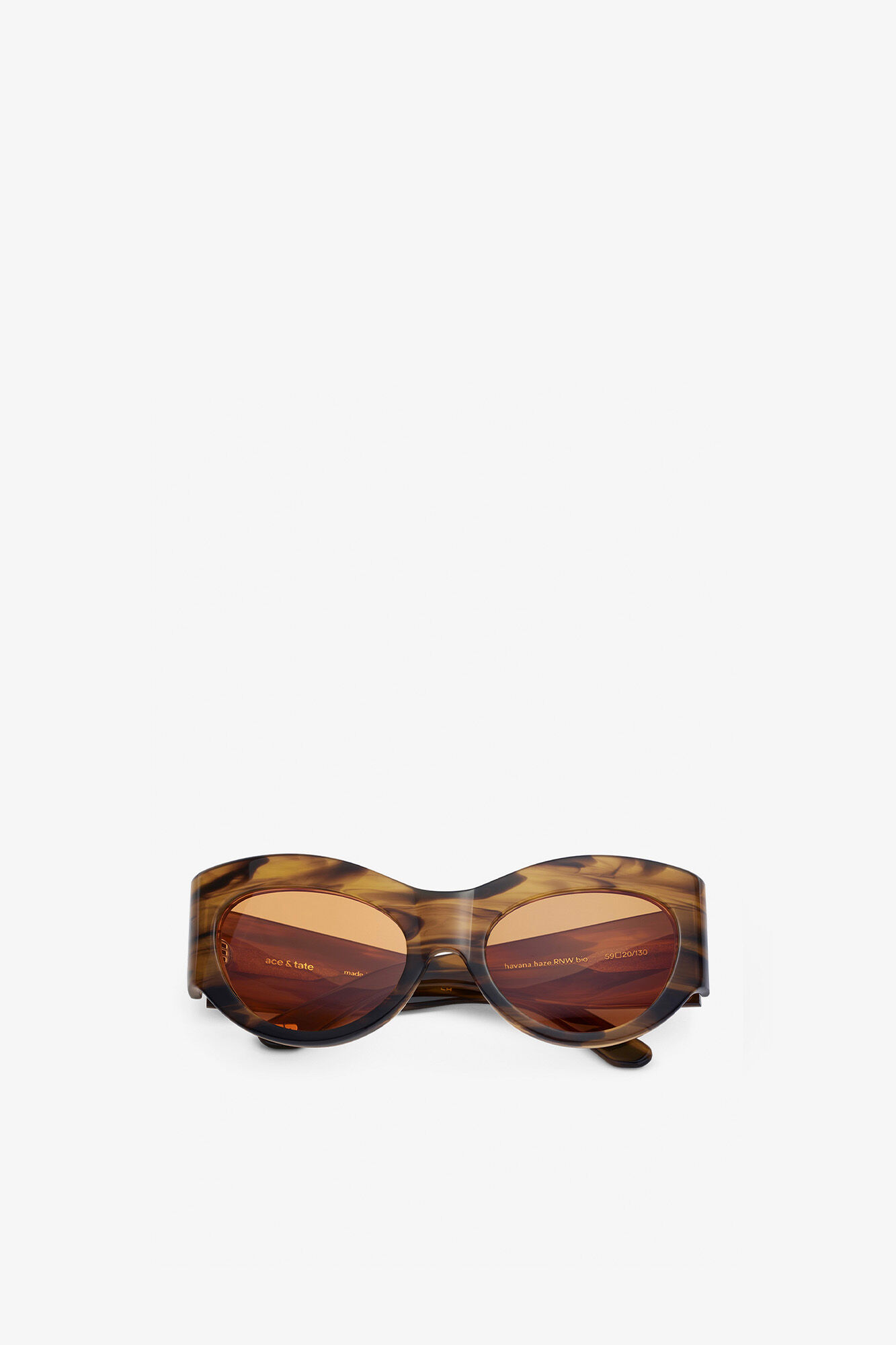 GANNI x Ace & Tate Trixie Sunglasses, Acetate, in colour Tobacco Brown - 1 - GANNI