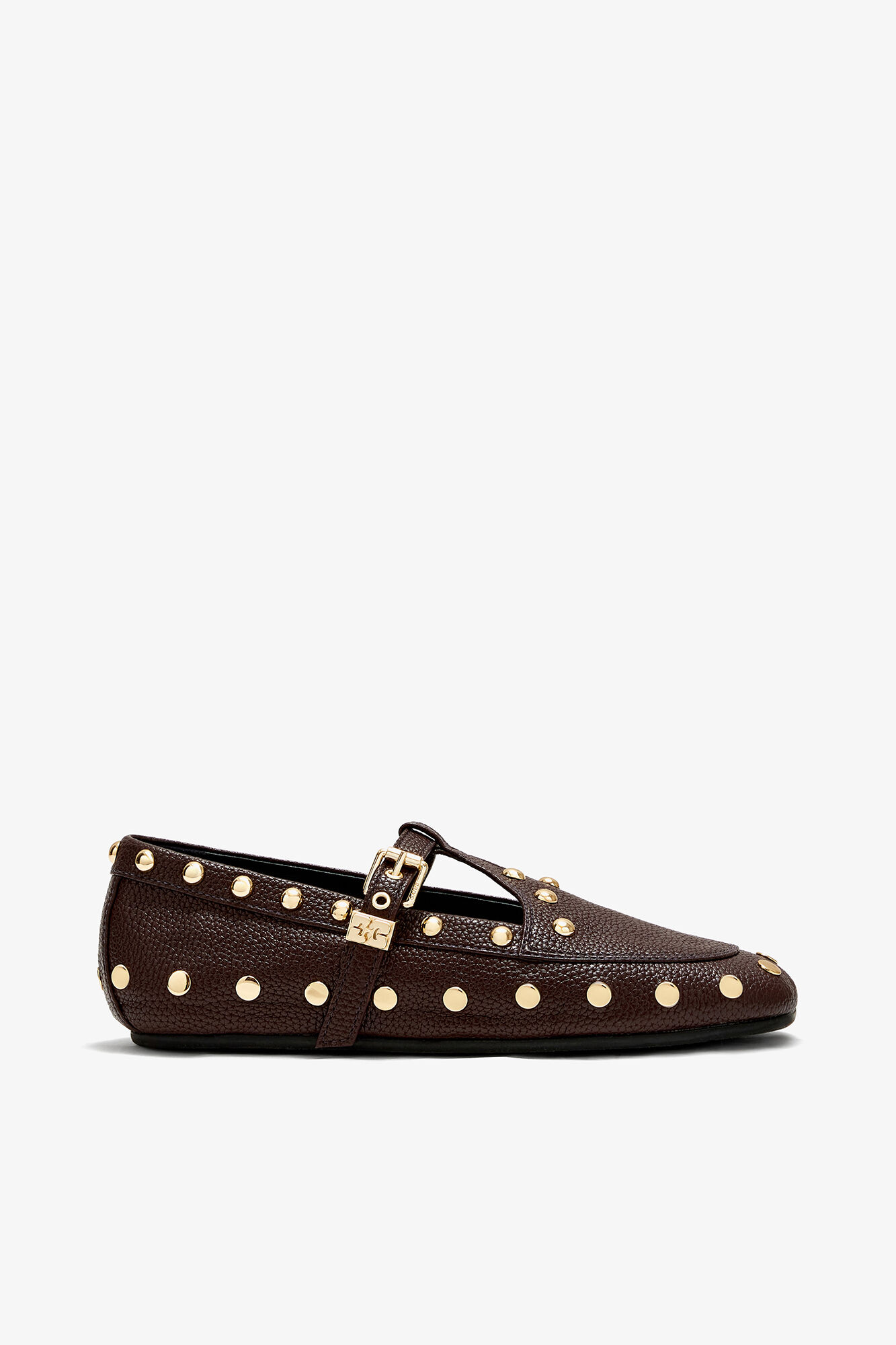 Mary Jenny Moccasins in Brown, Recycled Polyester, in colour Chicory Coffee - 1 - GANNI