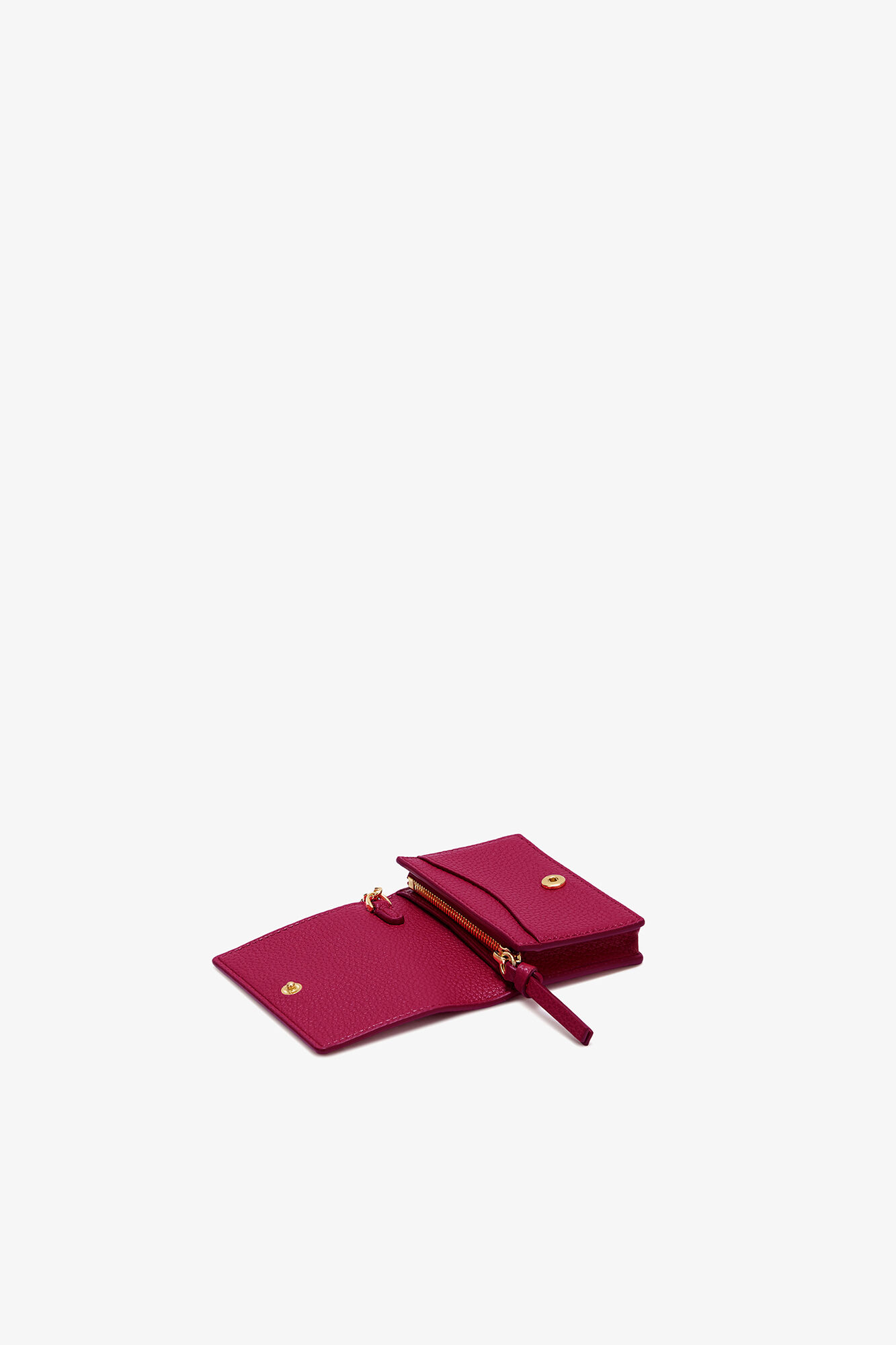レッド フラップ付き Bou カードホルダー, Recycled Polyester, in colour Persian Red - 3 - GANNI