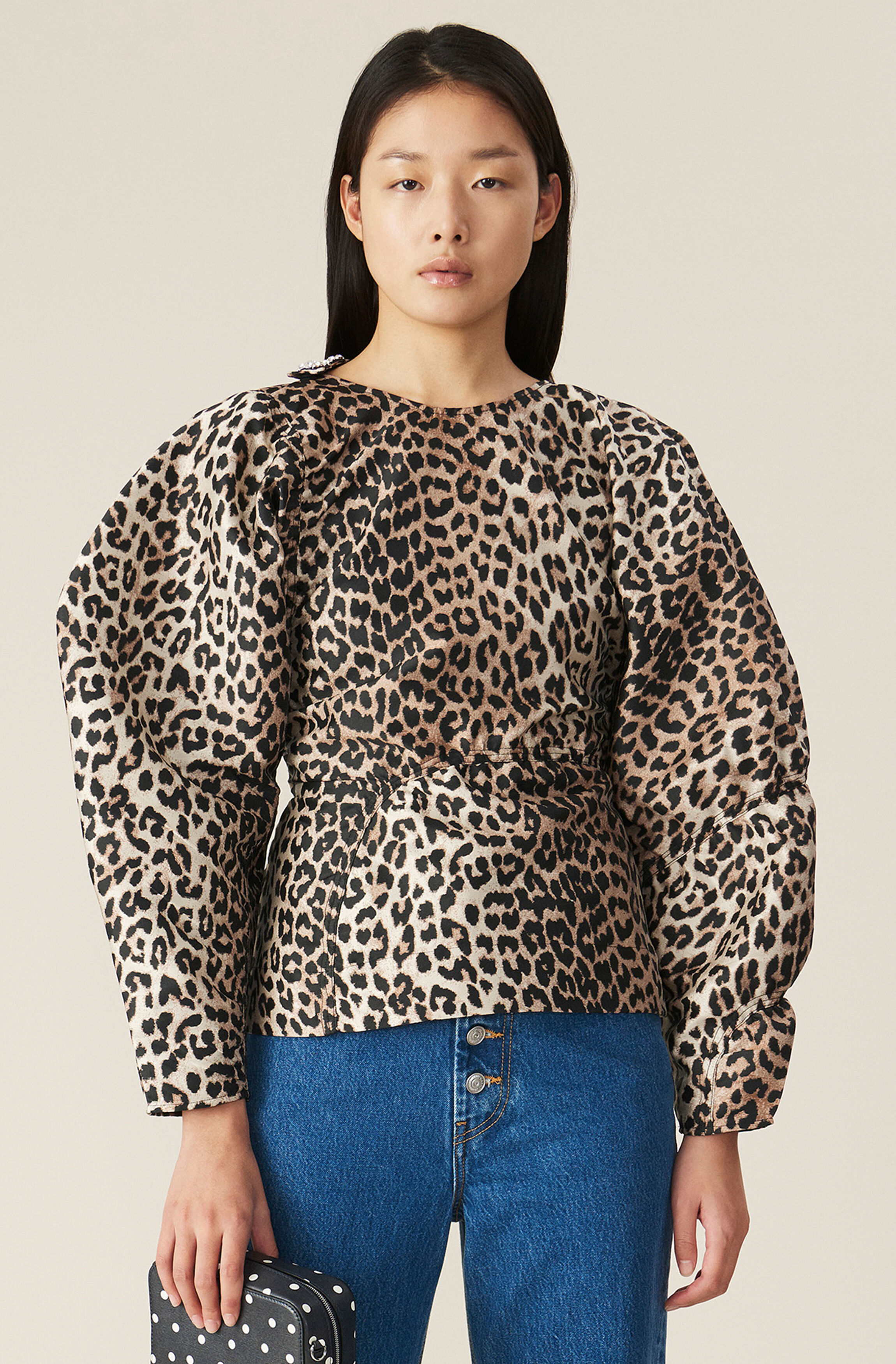 Jacquard blouse clearance