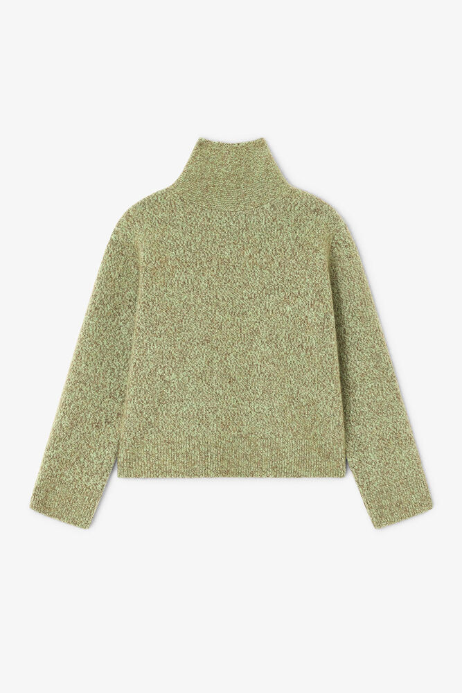 Green Open Back Sweater, Nile