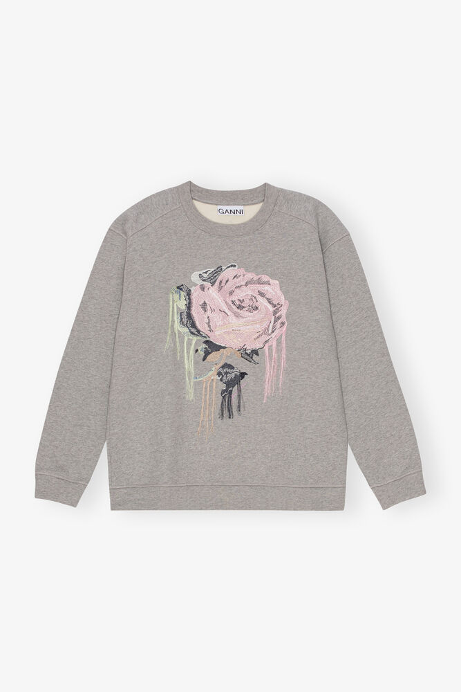 Grey Fleece Sweatshirt, Paloma Melange