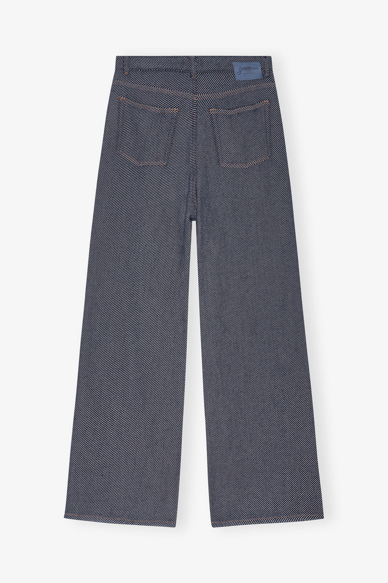 Blue Twill Marri Jeans, Organic Cotton, in colour Rinse - 2 - GANNI