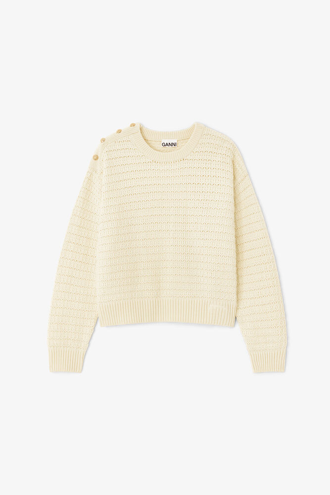 Cream Wool Jumper, Cloud Cream