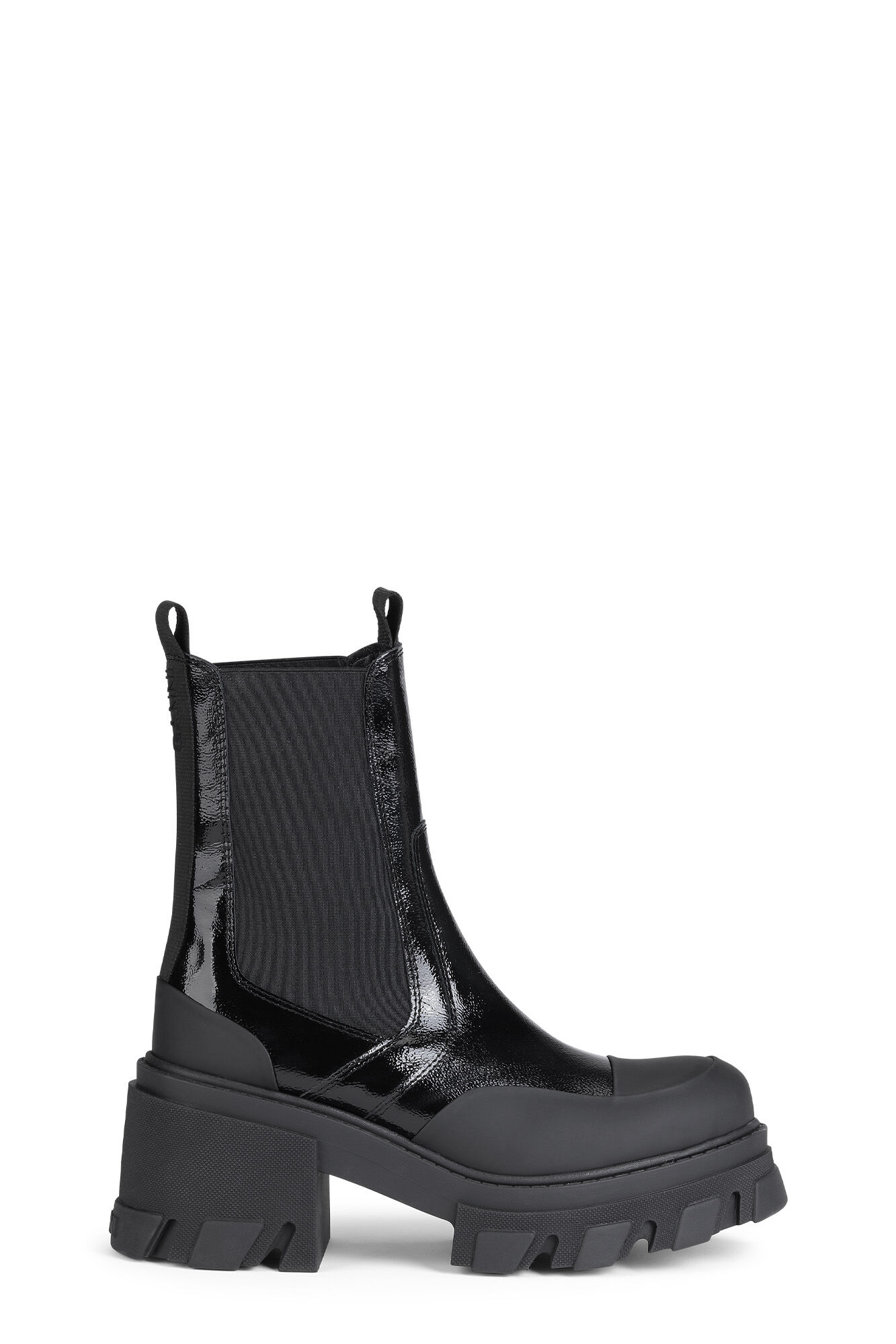 GANNI】CLEATED MID CHELSEA BOOTS-