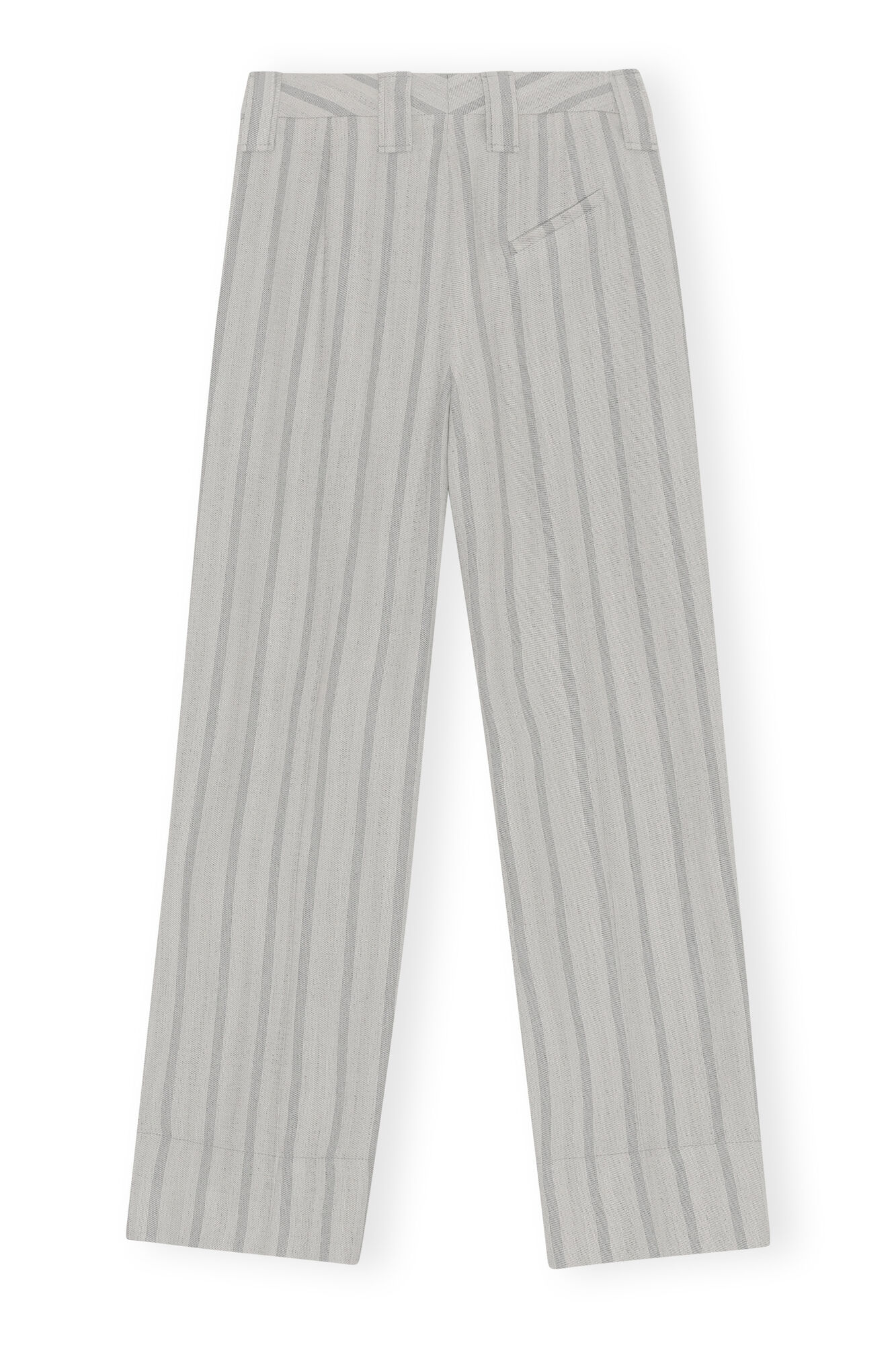 Suit Pants, Polyester, in colour Phantom Stripe - 2 - GANNI