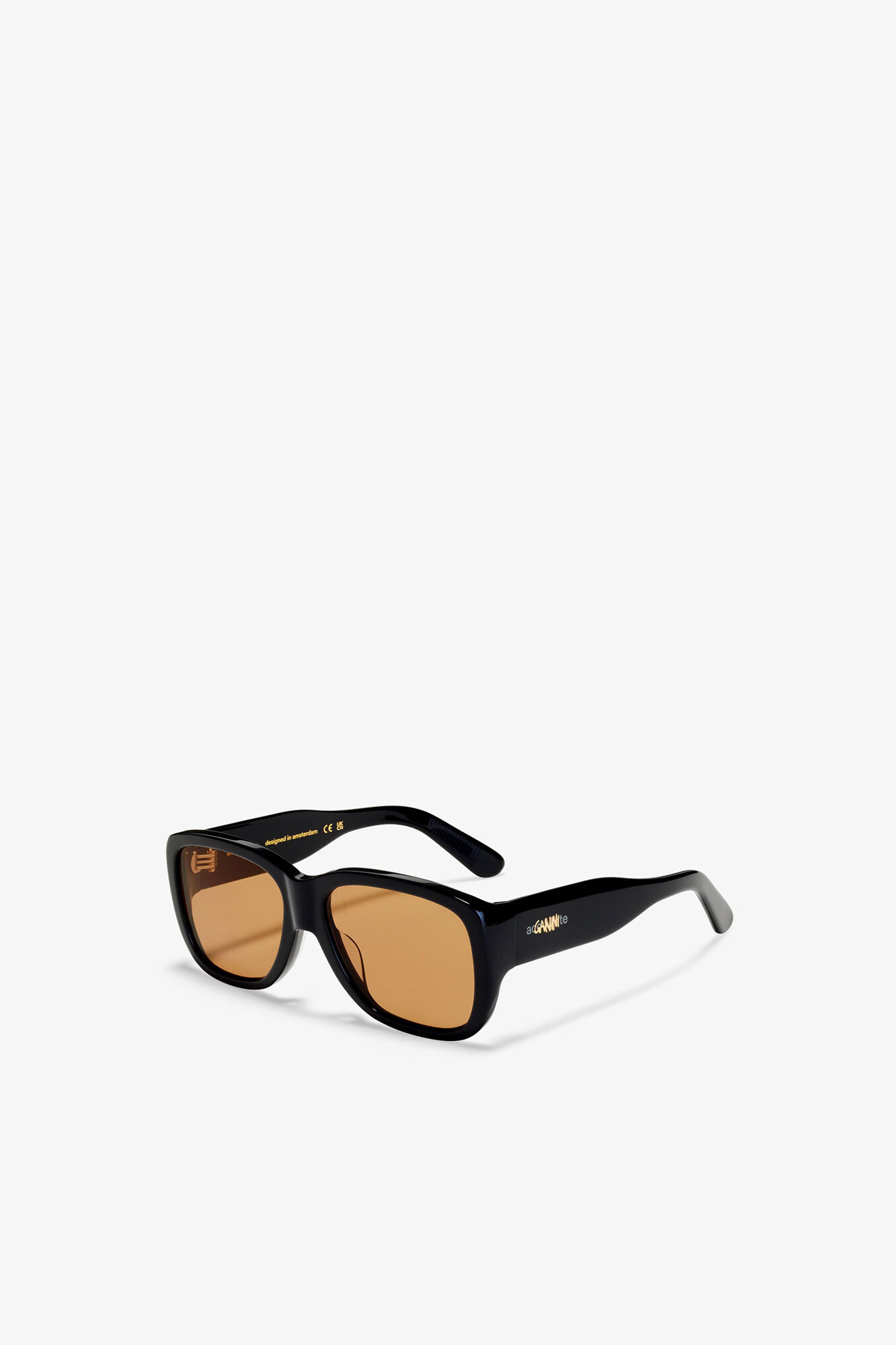 GANNI x Ace & Tate Antonio Sunglasses, Acetate, in colour Black - 3 - GANNI