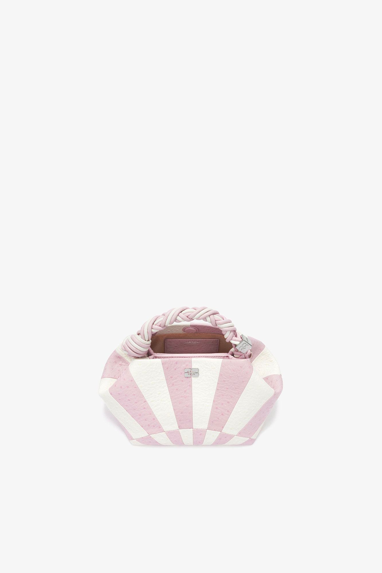 Small Bou Bag in Pink Circus, Recycled Polyester, in colour Lilac Snow - 3 - GANNI