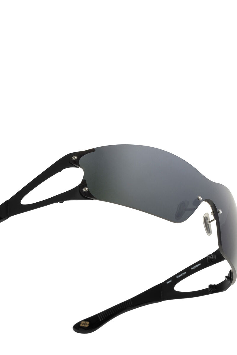 GANNI x Ace & Tate Black Noel Sunglasses, Iron, in colour Black - 4 - GANNI