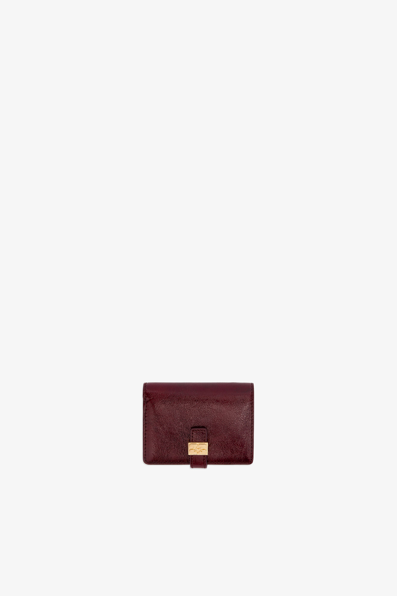 Porte-cartes fin rouge Sue, Polyester, in colour Burgundy - 1 - GANNI