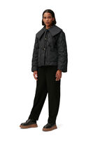 Ripstop Quilt Jacket, Recycled Polyester, in colour Black - 1 - GANNI
