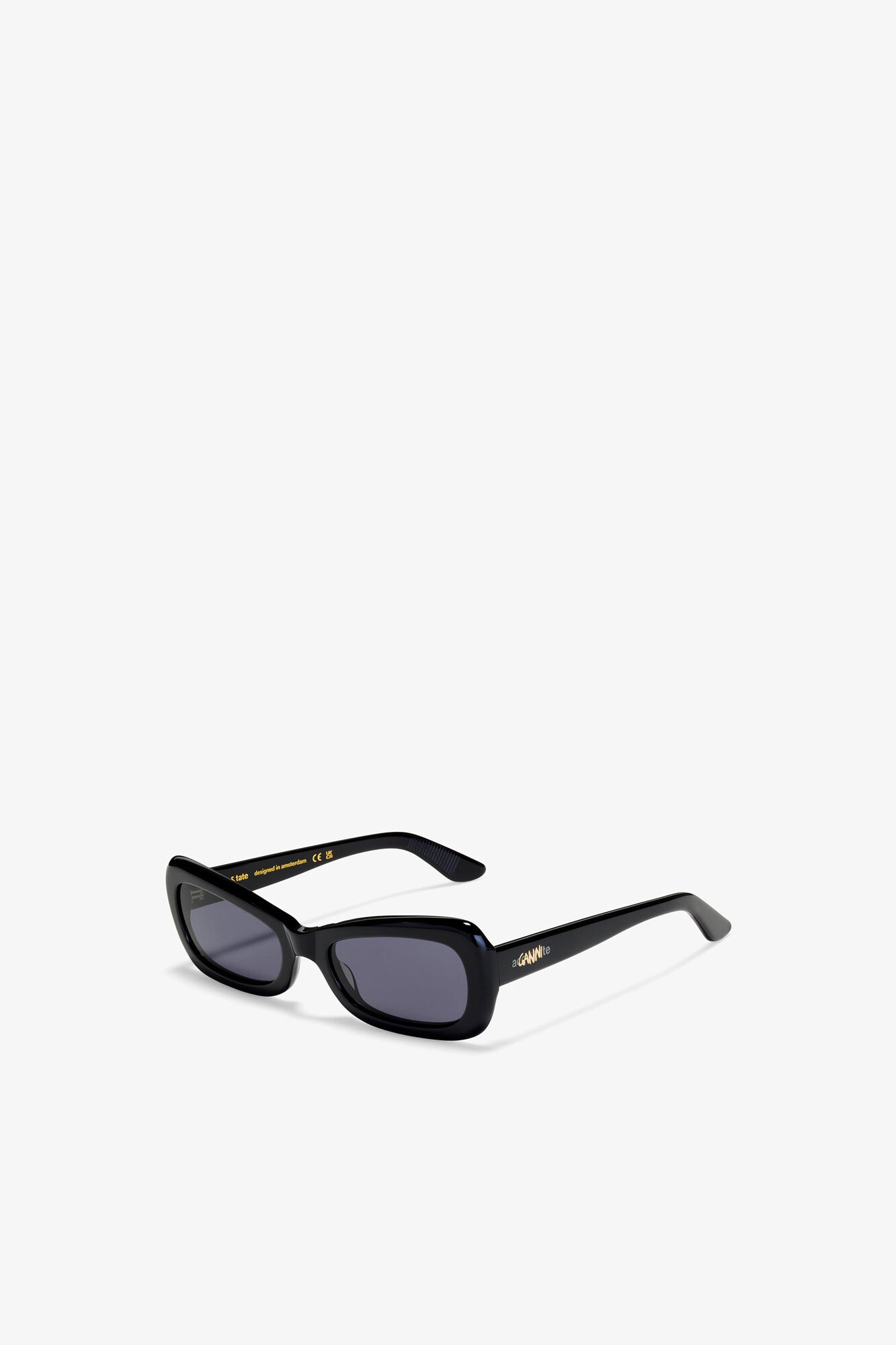 GANNI x Ace & Tate Brooke Sunglasses, Acetate, in colour Black - 3 - GANNI